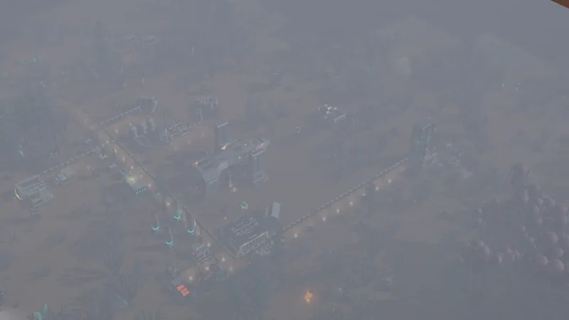 Weather rolls over the colony
